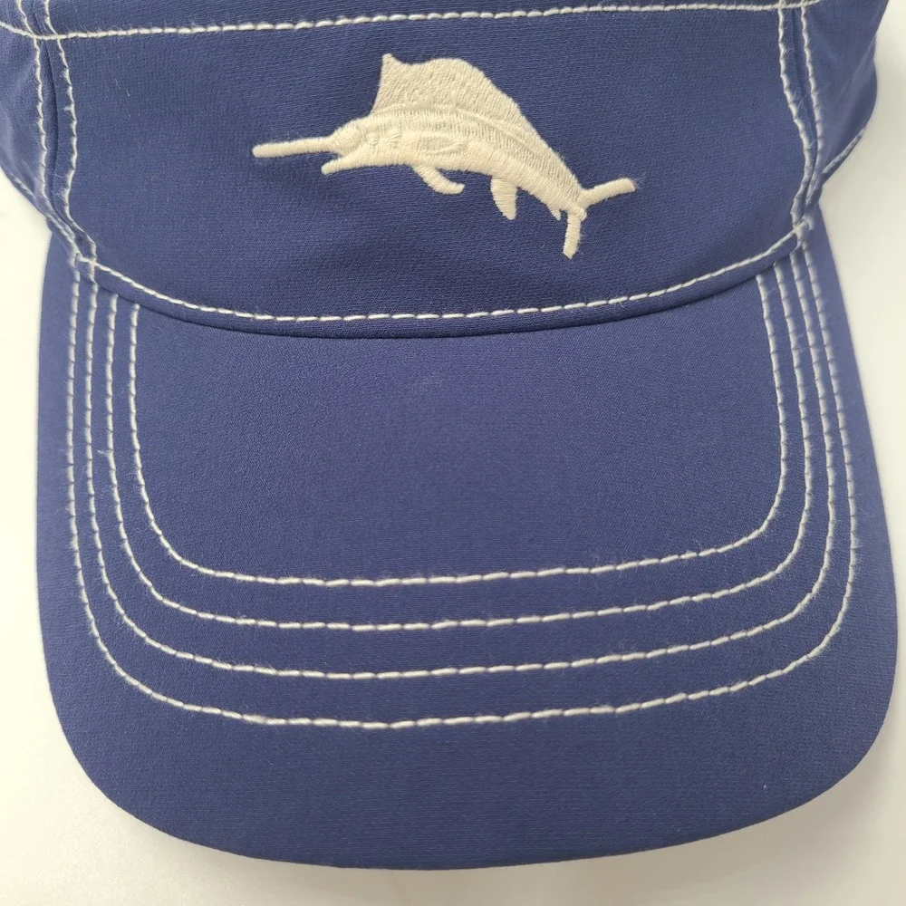 Tommy Bahama Visor Hat Adjustable Blue Marlin Logo Relax Fishing Outdoors Men